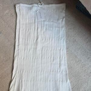 Wihte knit maxi skirt